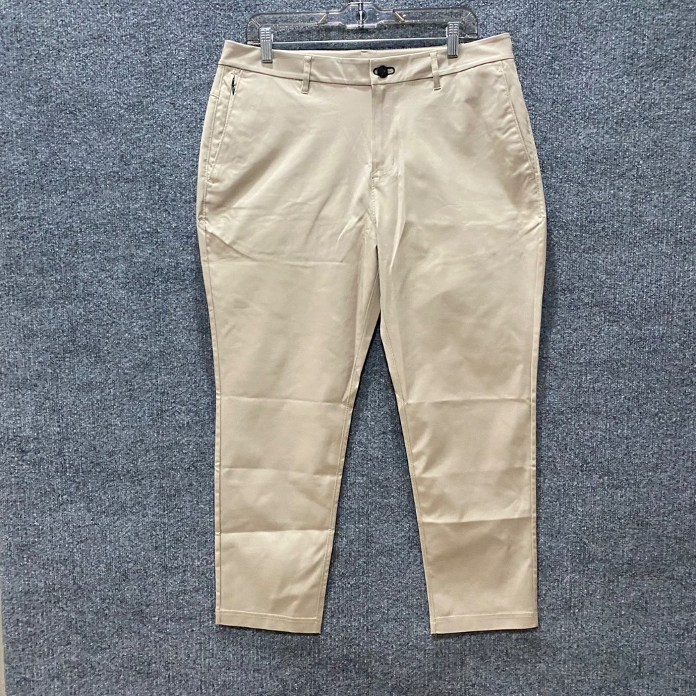 Public Rec Everyday Pant Mens 33 Beige Chino Tapered Leg Performance Trousers